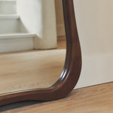 Arcurva – Espelho Grande de Corpo Inteiro Irregular em Madeira Escura 170cm x 85cm