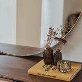 Theo – Espelho de Parede Redondo em Metal Dourado, Extra Grande 120cm x 120cm