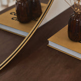 Theo – Espelho de Parede Redondo em Metal Dourado, Extra Grande 120cm x 120cm