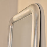 Obsidian – Espelho Retangular de Corpo Inteiro Extra Grande com Acabamento Cromado Escovado 200cm x 120cm