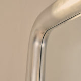 Obsidian – Espelho Retangular de Corpo Inteiro Extra Grande com Acabamento Cromado Escovado 200cm x 120cm