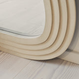 Luciana – Espelho Extra Grande de Corpo Inteiro em Betão com Formato Ondulado 180cm x 105cm