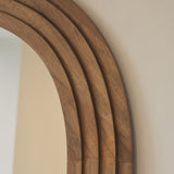 Luciana – Espelho Extra Grande de Corpo Inteiro Irregular em Madeira Quente 200cm x 115cm