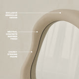 Wabi-Sabi – Espelho de Parede Irregular em Betão 80cm x 72cm